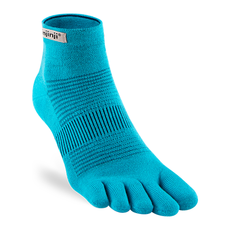 Injinji Run Lightweight Mini Crew Unisex Socks in Navy-1