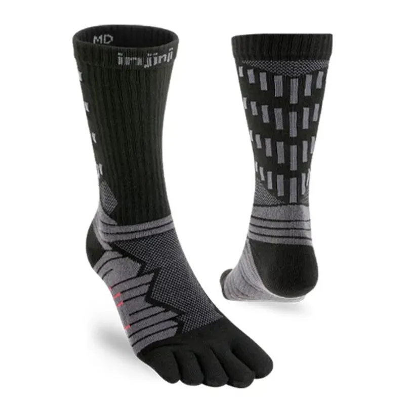 Injinji Ultra Run Crew Unisex in Obsidian