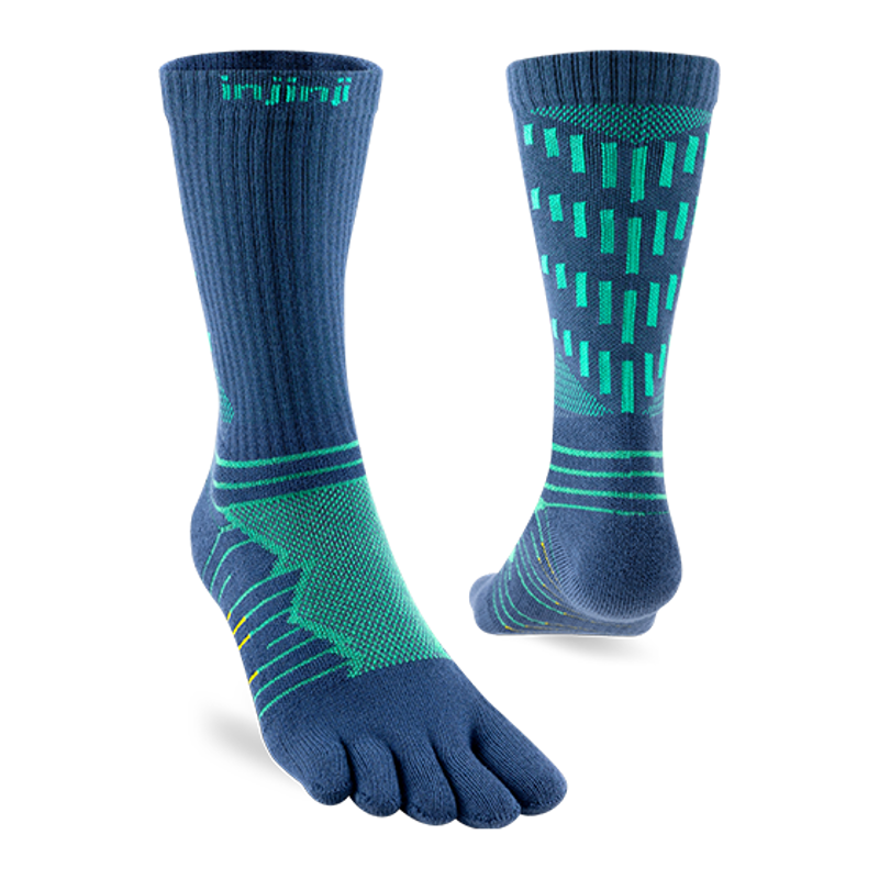 Injinji Ultra Run Crew Unisex in Poseidon