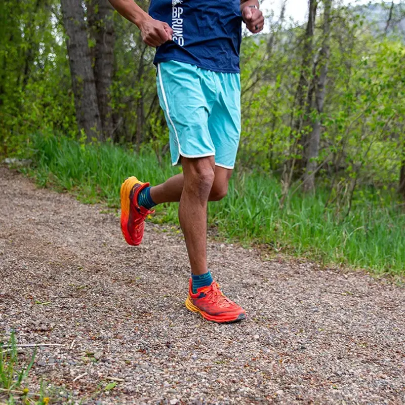 Injinji Ultra Run Mini Crew Unisex Socks in Poseidon-6