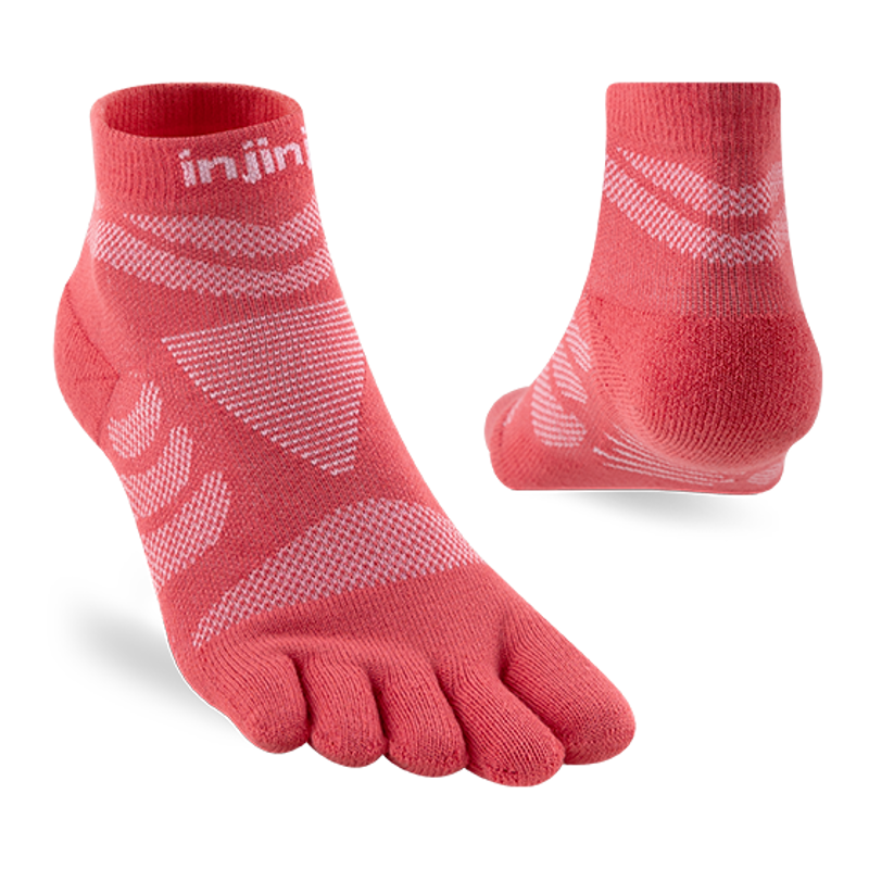 Injinji Ultra Run Mini Crew Women's in Coral