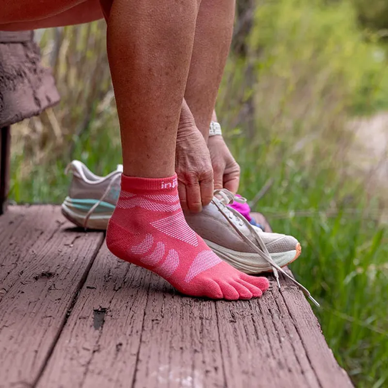 Injinji Ultra Run Mini Crew Women's in Coral-4