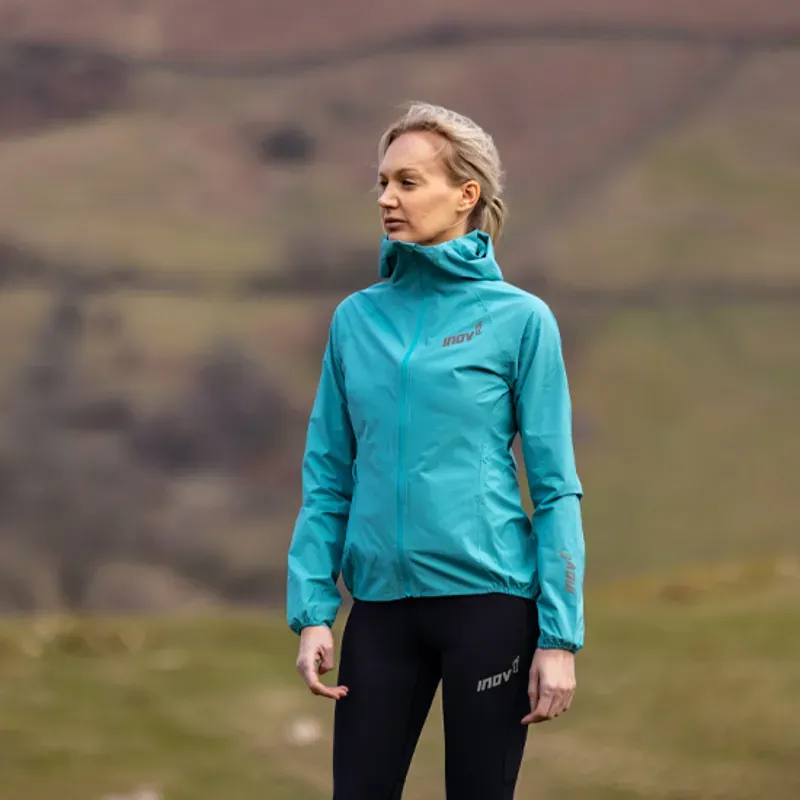 Inov8 Stormshell V2 FZ Waterproof Running Jacket Womens in Blue-6