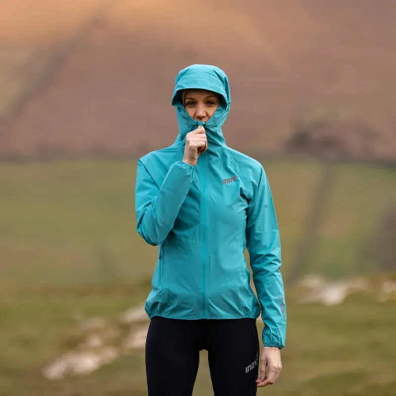 Inov8 Stormshell V2 FZ Waterproof Running Jacket Womens in Blue-7