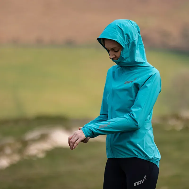 Inov8 Stormshell V2 FZ Waterproof Running Jacket Womens in Blue-8