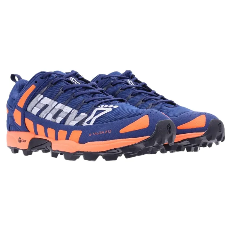 Inov8 X-Talon 212 Kids Shoe in Blue/Orange-3