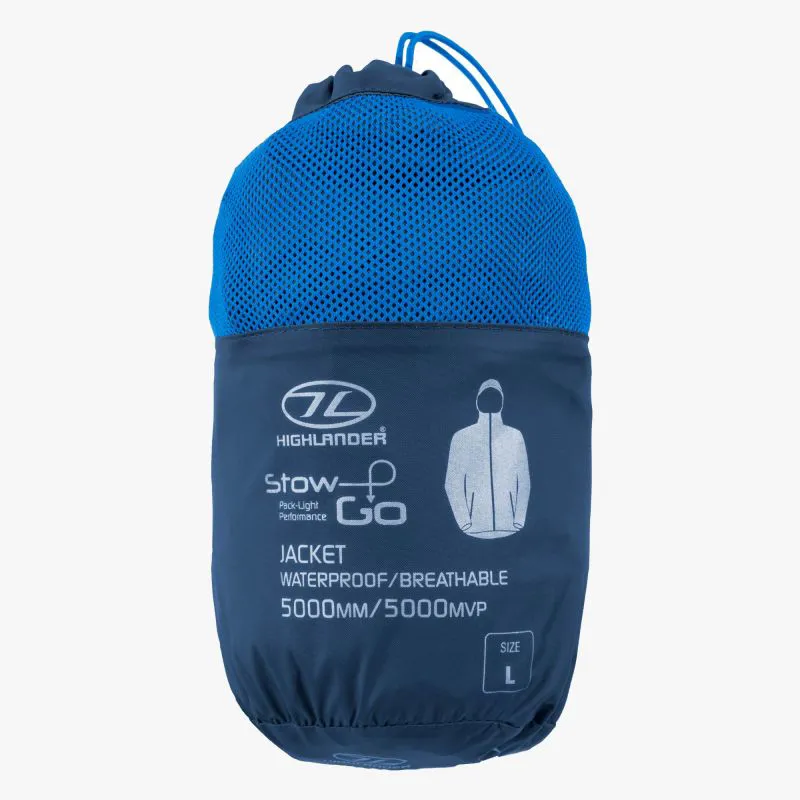 Highlander Stow and Go Packaway Jacket Unisex in Navy-2