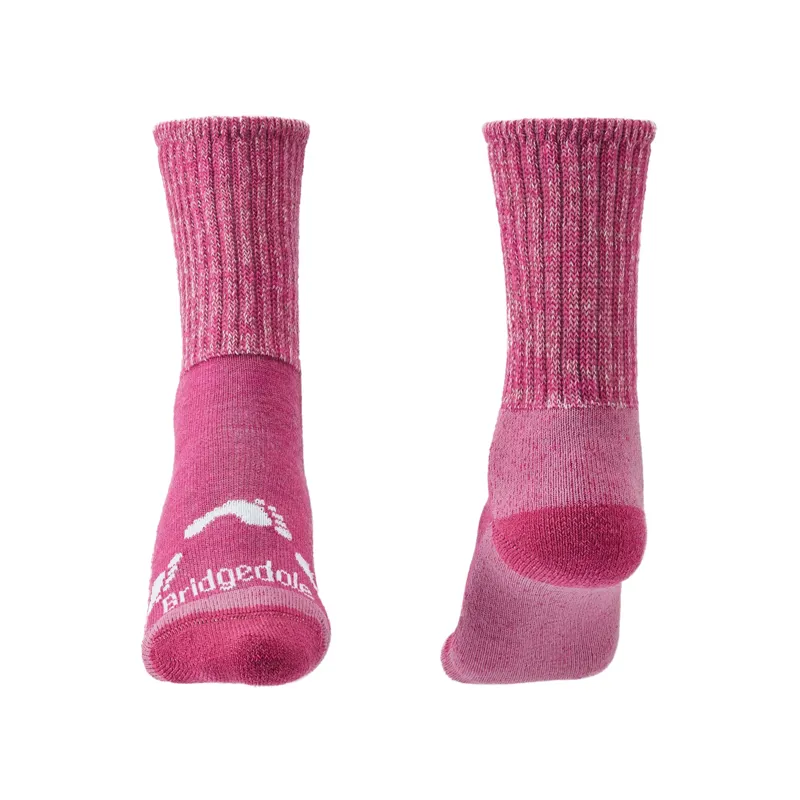 Bridgedale All Season Merino Comfort Boot Junior Socks in Pink-1