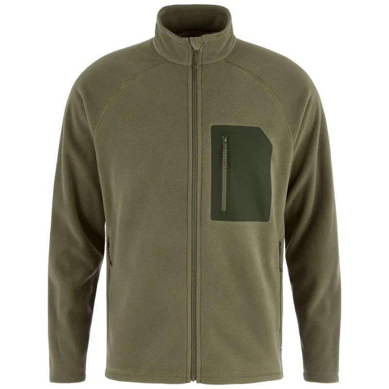 Fjallraven Kaipak Fleece Mens in Laurel Green/Deep Forest