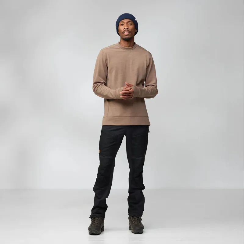 Fjallraven Keb Fleece Crew Neck Men's in Deep Forest-2