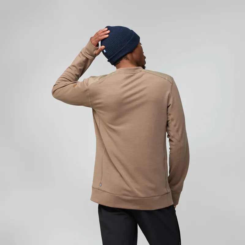 Fjallraven Keb Fleece Crew Neck Men's in Deep Forest-3