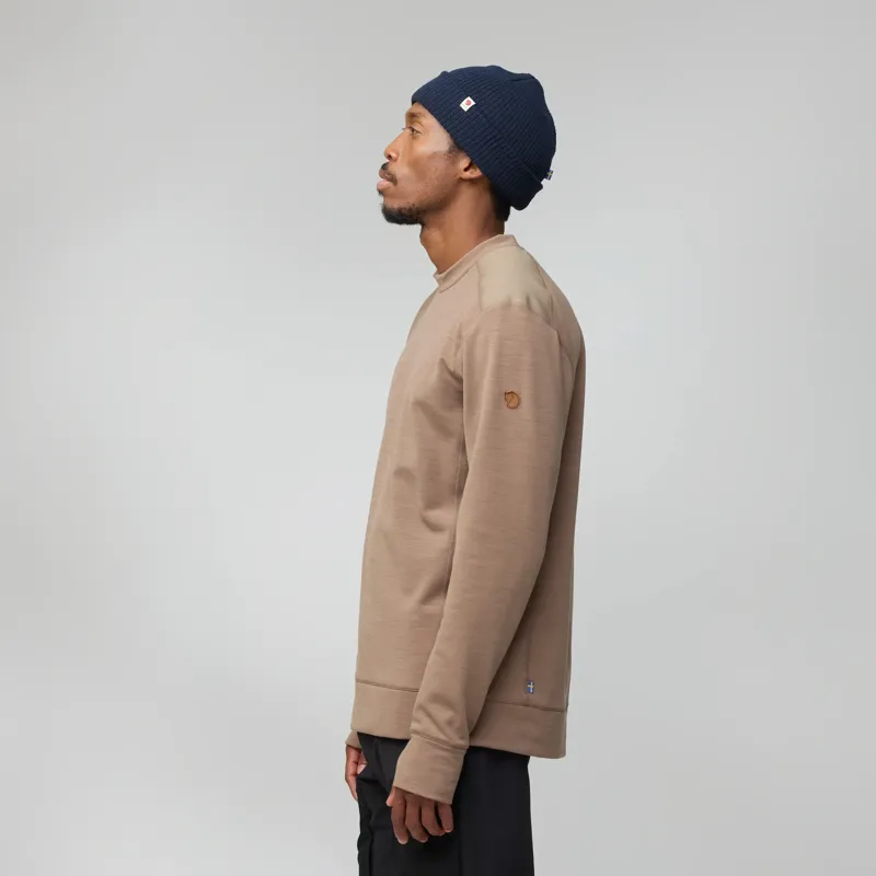 Fjallraven Keb Fleece Crew Neck Men's in Deep Forest-4