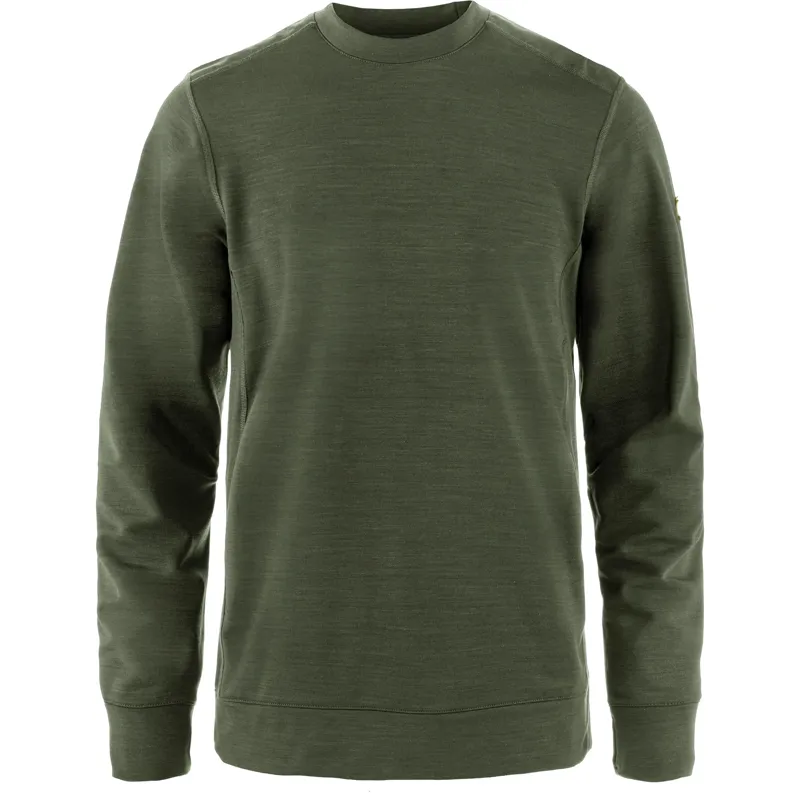 Fjallraven Keb Fleece Crew Neck Men's in Deep Forest