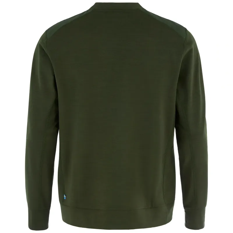 Fjallraven Keb Fleece Crew Neck Men's in Deep Forest-1