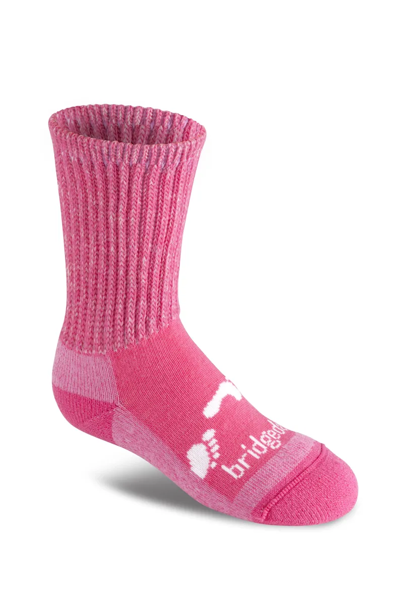 Bridgedale All Season Merino Comfort Boot Junior Socks in Pink-2