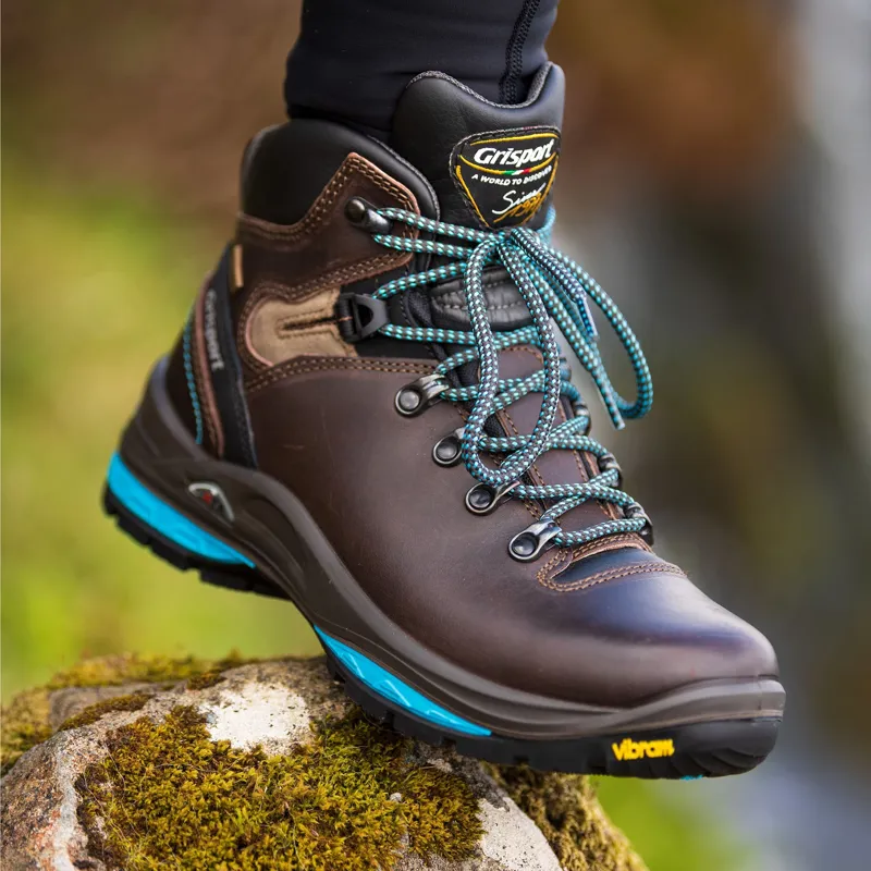 Grisport Lady Glide Leather Walking Boot in Brown-5