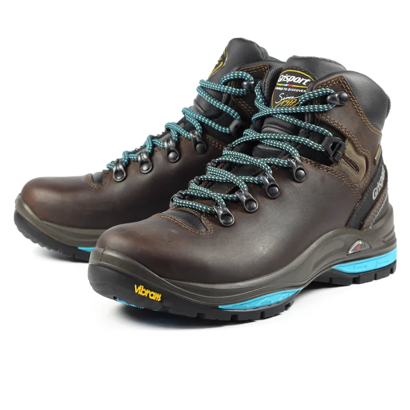 Grisport Lady Glide Leather Walking Boot in Brown-2