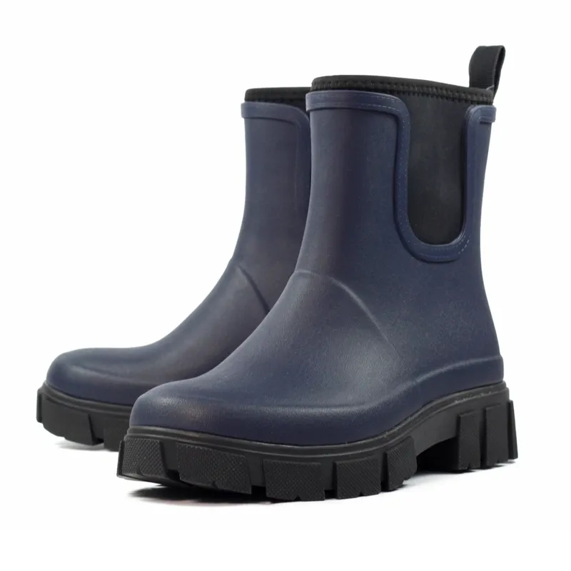 Lazy Dogz Lake Ankle Wellington in Blue-5