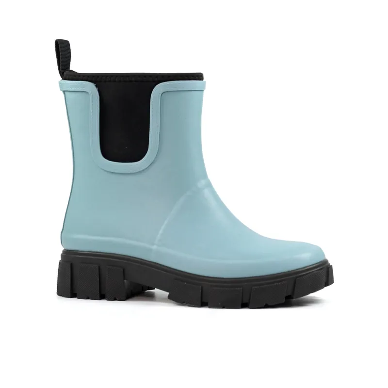 Lzy Dogz Lake Ankle Wellington Womens in Pale Blue-1