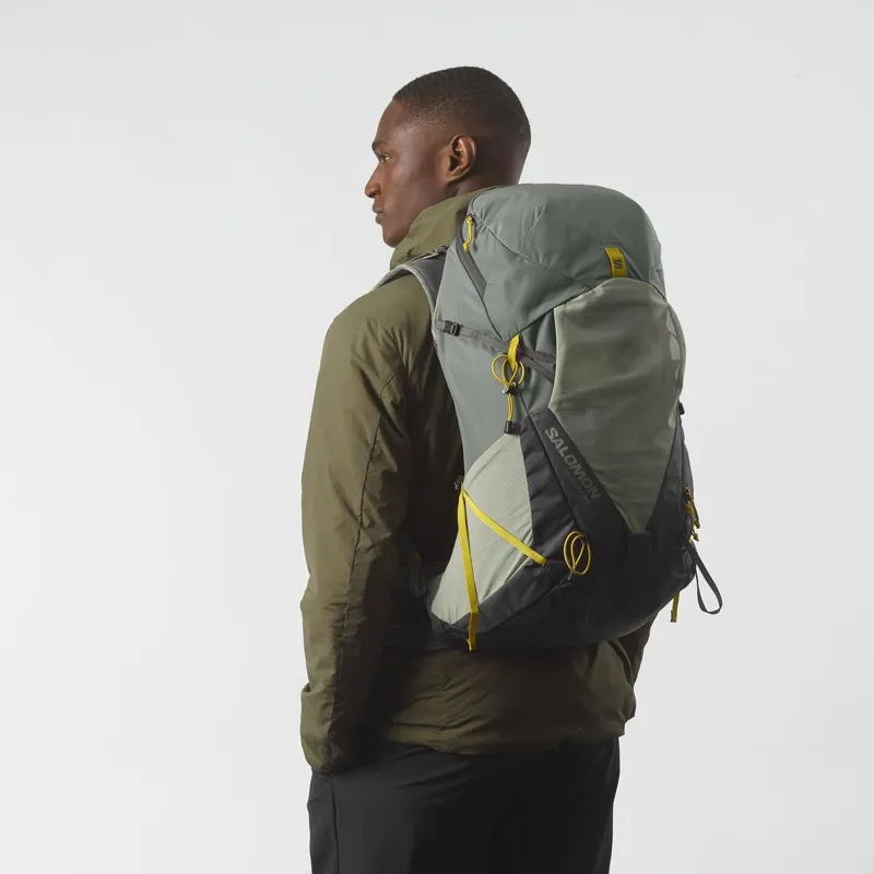 Salomon Aerotrek 30 Hiking Backpack Mens in Sedona Sage/Seagrass/Iron-10