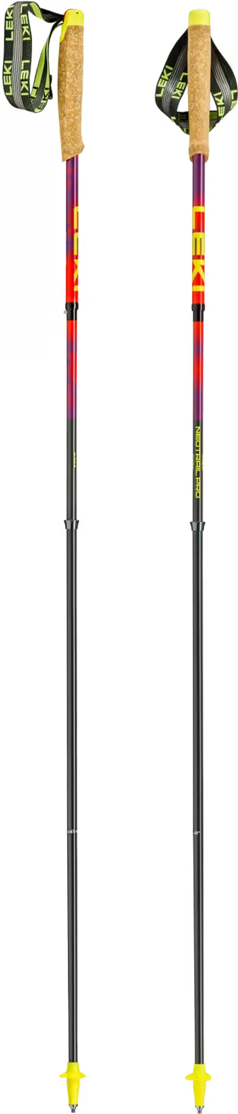 Leki Neotrail Pro FX.One SL Trail Running Poles in Bright Red-1