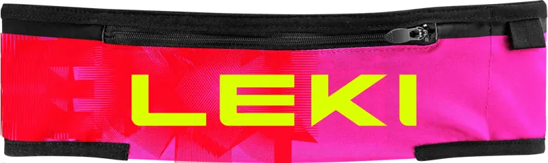 Leki Trail Running Pole Belt in Neon Pink/Bright Red/Neon Yellow