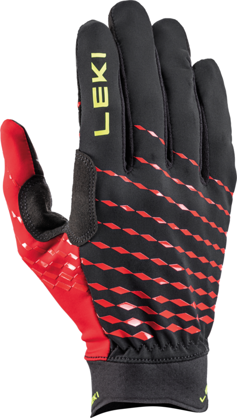 Leki Ultra Trail Breeze in Black/Red/Neon Yellow