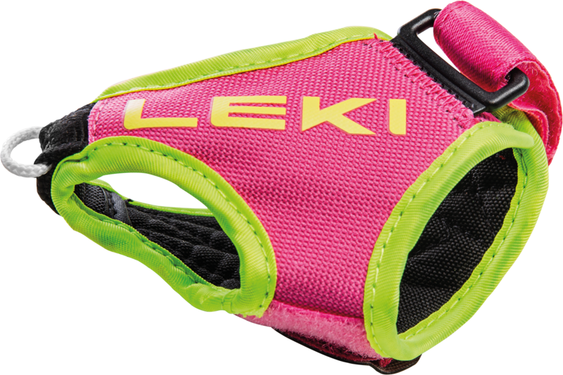 Leki Shark Frame Strap Mesh in Neon Pink/Neon Yellow
