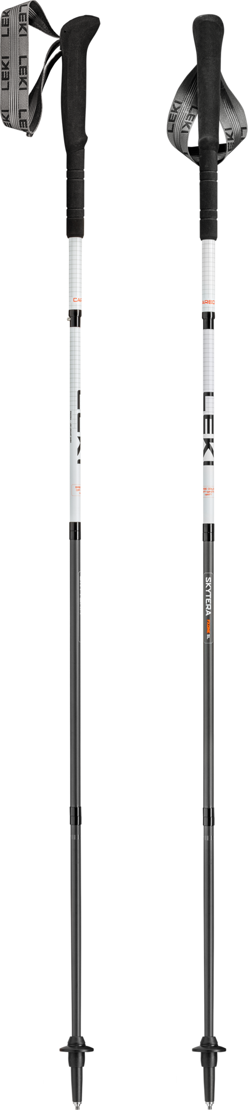 Leki Skytera FX Carbon SL Fixed in White/Black/Orange-1