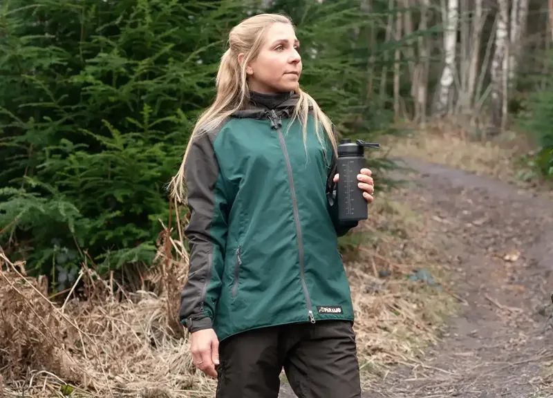 Paramo Caminata Jacket Womens in Spruce/Rock Grey-10