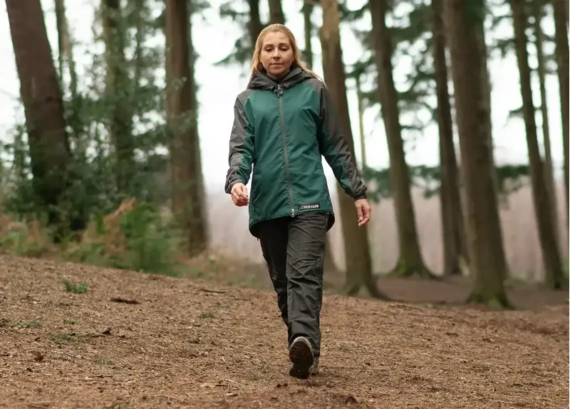 Paramo Caminata Jacket Womens in Spruce/Rock Grey-11
