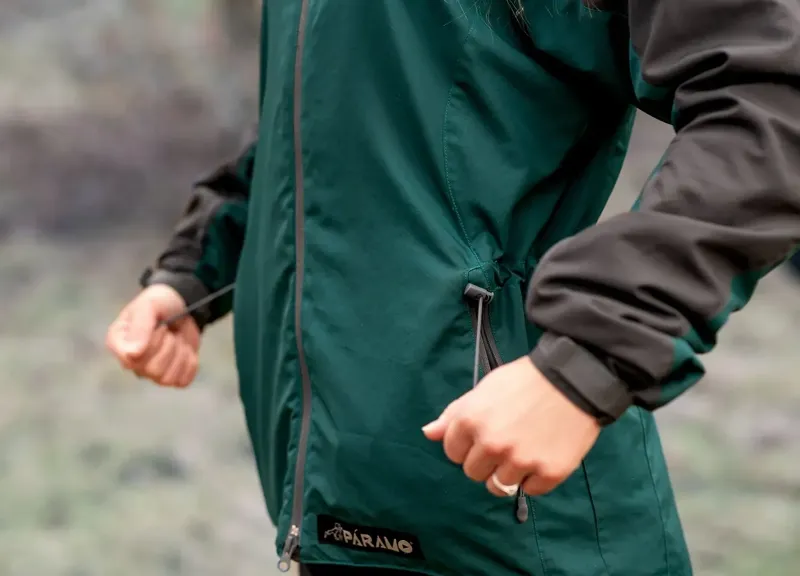 Paramo Caminata Jacket Womens in Spruce/Rock Grey-5