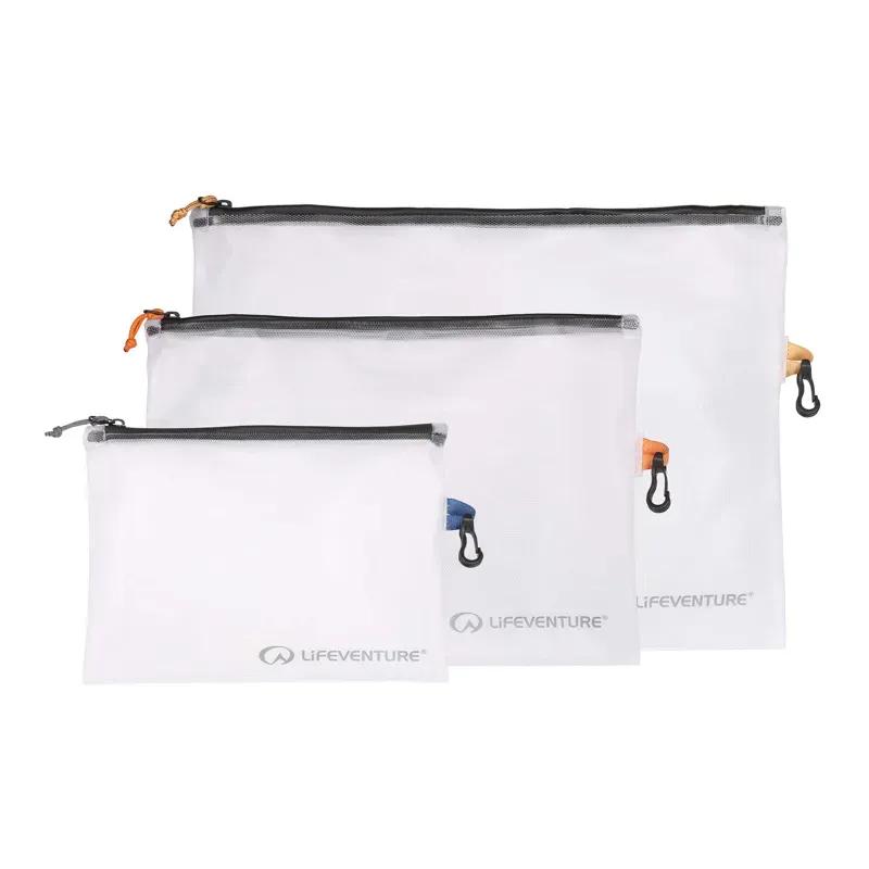 Lifeventure Travel Organiser Set 3 Pack in Clear