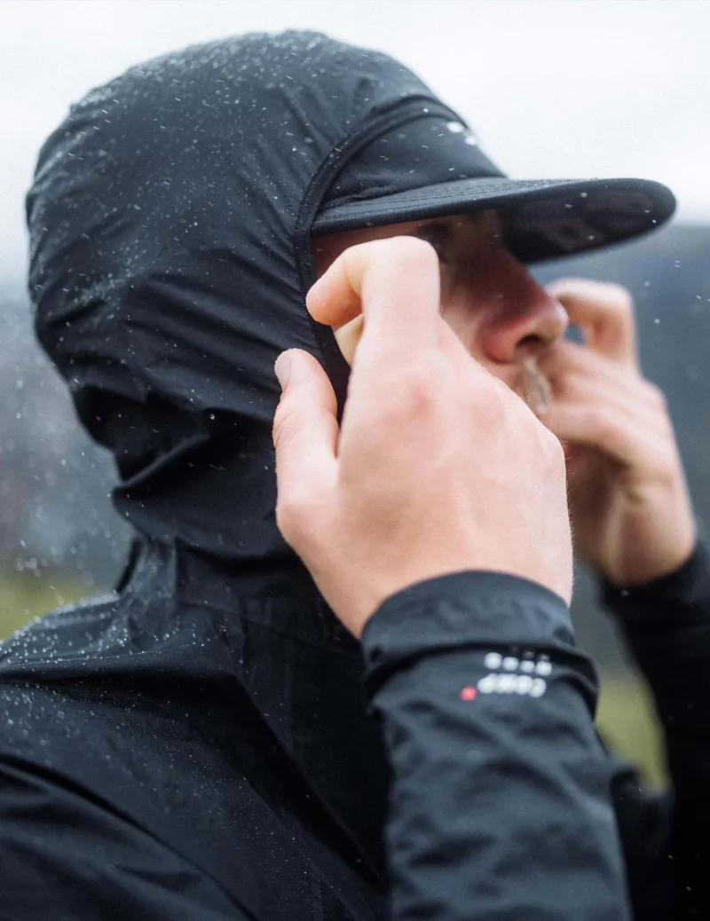 CompresSport Hurricane Waterproof 10/10 Jacket Mens in Black-2