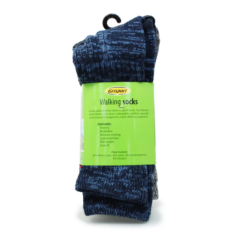 Grisport 2 Pack Merino Wool Socks Mens-3