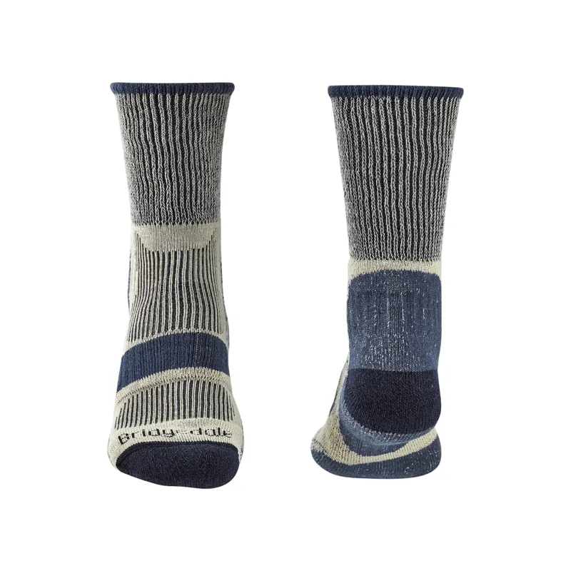 Bridgedale Hike Lightweight Cotton Boot Mens Socks in Indigo-1