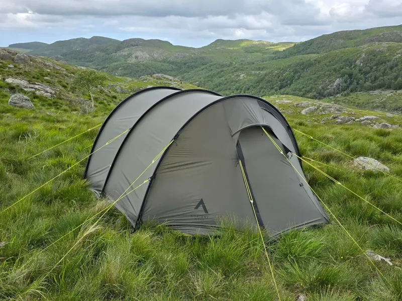 Nortent Ly 2 Silnylon 4S Tent with Footprint in Army Green