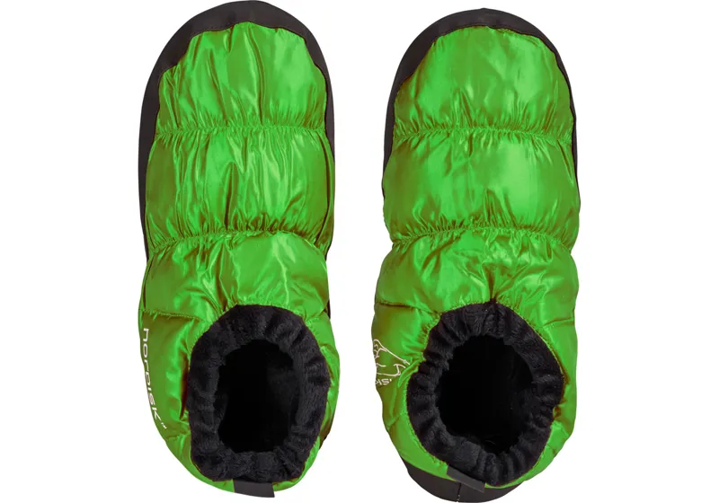 Nordisk Mos Down Slippers in Green