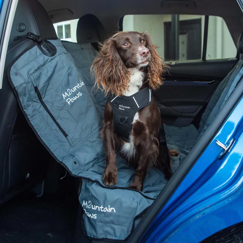 Mountain Paws Extra Tough Dog Car Seat Cover in Dark Grey-3