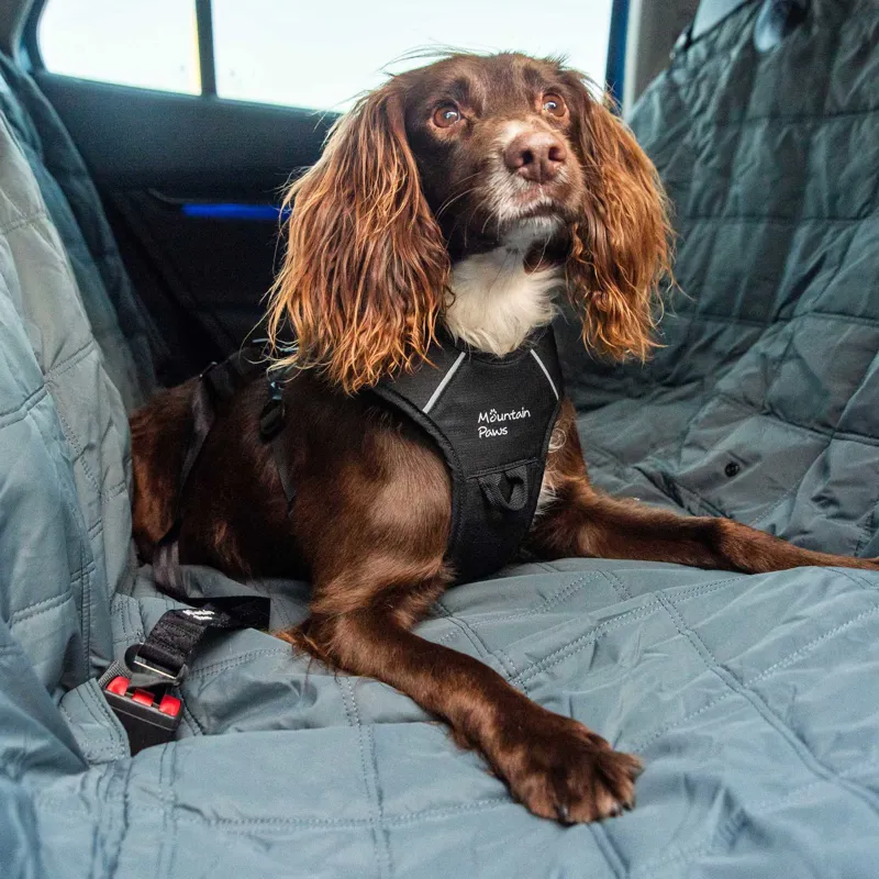 Mountain Paws Extra Tough Dog Car Seat Cover in Dark Grey-4