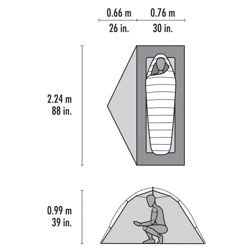 MSR Elixir 1-Person Backpacking Tent with Footprint in Green-5