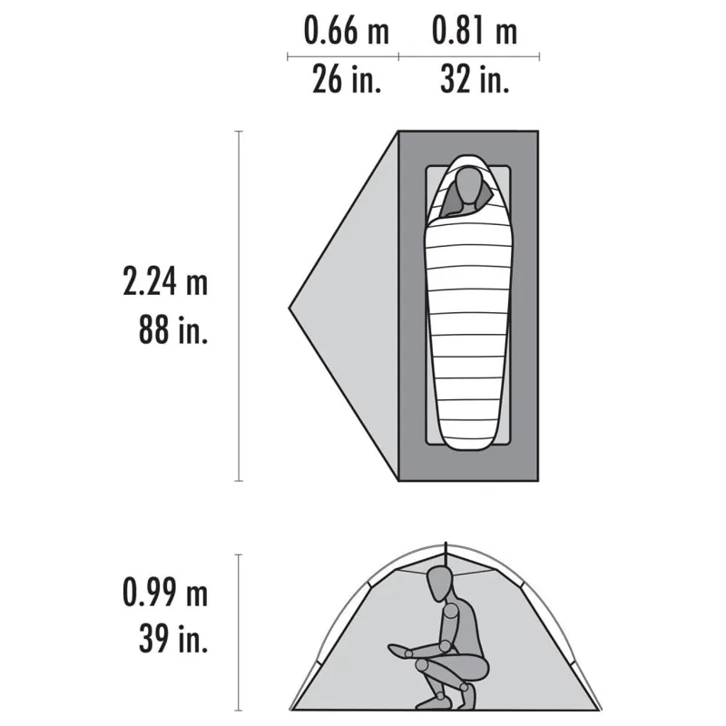MSR Hubba Hubba HD 1-Person Backpacking Tent in Olive Night-9