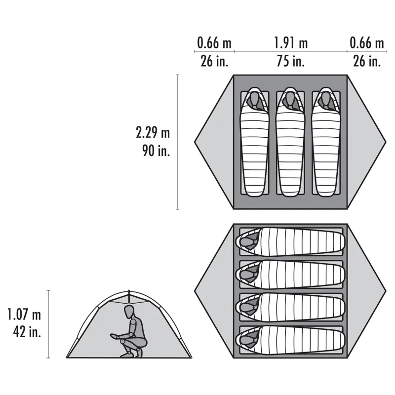 MSR Hubba Hubba HD 3 Person Backpacking Tent-6
