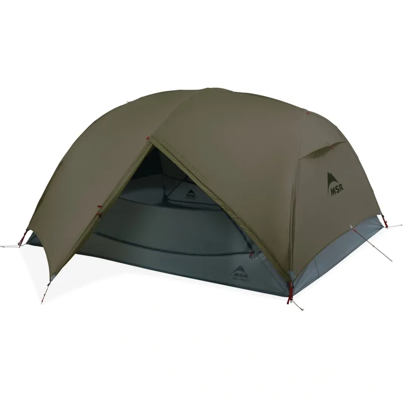 MSR Hubba Hubba LT 3-Person Backpacking Tent in Olive Night-1
