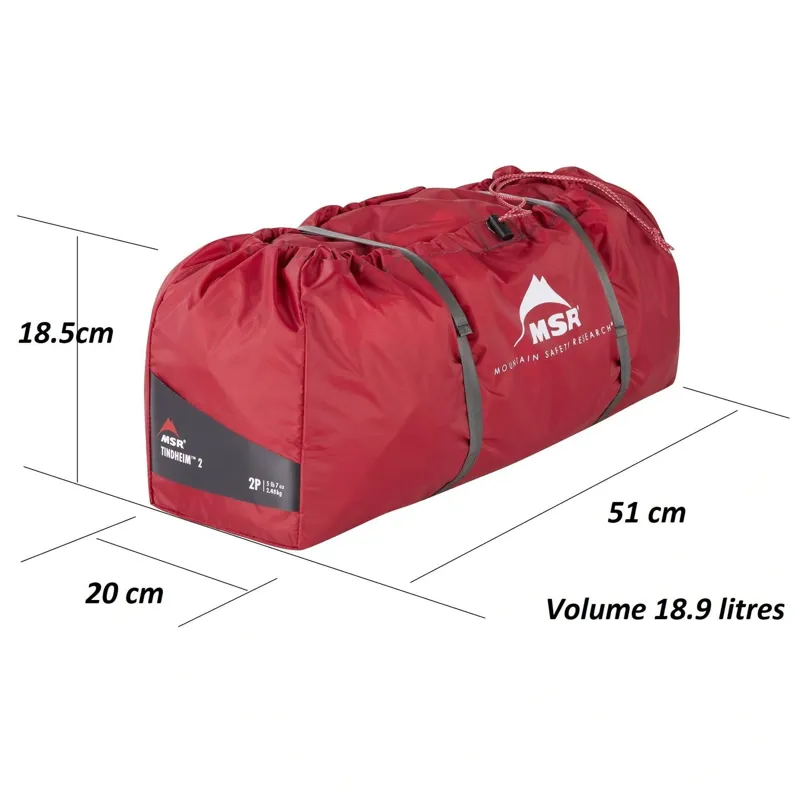 MSR Tindheim 2-Person Backpacking Tunnel Tent in Green-8