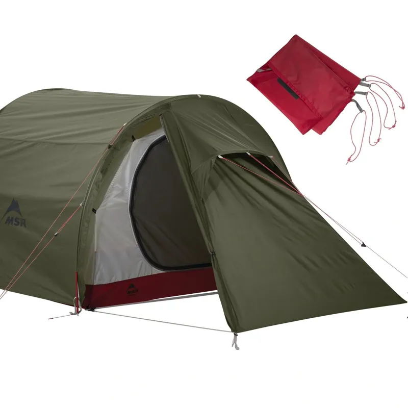 MSR Tindheim 3-Person Backpacking Tunnel Tent in Green-3