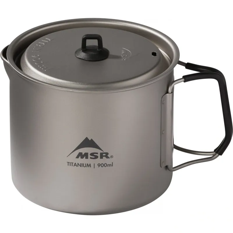 MSR Titan Kettle 900ml Titanium Water Boiler in Stainless Steel