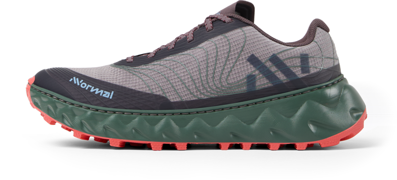 Nnormal Tomir 2.0 Trail Running Shoe Unisex in Burgundy/Obscure-2