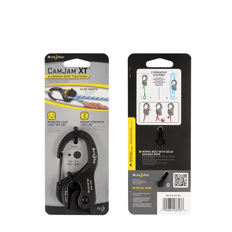 Nite Ize CamJam XT Aluminium Rope Tightener Large in Black-1