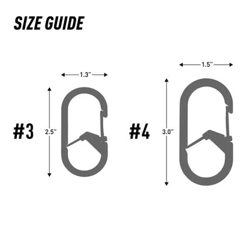 Nite Ize G-Series SlideLock Dual Chamber Carabiner No3 in Stainless-1